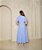 Vestido em Tricoline Ibiuna Valentina Sirrah  Azul - Imagem 3
