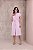 Vestido em Viscose forrado Rosa pastel Amelia Jana Marcal - Imagem 1