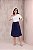 Blusa em Viscose com bordado Serena Off White Jana Marcal - Imagem 1