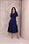 Vestido em Linho Raquel Azul Marinho Jana Marcal - Imagem 1