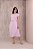 Vestido em Viscose Midi Rosa com cinto Noemi Jana Marcal - Imagem 1