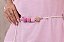 Vestido em Viscose Midi Rosa com cinto Noemi Jana Marcal - Imagem 2