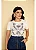 Blusa De Viscolycra Com Bordado Floral Hadaza - Imagem 2