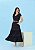 Vestido Paloma Preto Decote em “V” Aline Cerkunvis - Imagem 2