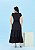 Vestido Paloma Preto Decote em “V” Aline Cerkunvis - Imagem 4