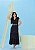 Vestido Paloma Preto Decote em “V” Aline Cerkunvis - Imagem 1