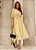 VESTIDO MIDI AMARELO TOQUE DE SEDA JULIA  JANY PIM - Imagem 1