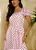 VESTIDO MIDI OFF-WHITE COM POÁ VERMELHO ISIS  JANY PIM - Imagem 3