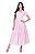 Vestido Sophia em Malha lisa com laise de algodão Rosa Hapuk - Imagem 1