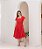 Vestido Em Viscose Pipoquinha Estiva Vermelho Valentina Sirrah - Imagem 2