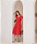 Vestido Em Viscose Pipoquinha Estiva Vermelho Valentina Sirrah - Imagem 1