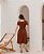 Vestido Em Viscose Pipoquinha Estiva Marrom Valentina Sirrah - Imagem 3