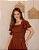 Vestido Em Viscose Pipoquinha Estiva Marrom Valentina Sirrah - Imagem 2