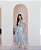 Vestido Em Crepe Silk Premium Caxambu Azul Valentina Sirrah - Imagem 4