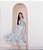 Vestido Em Crepe Silk Premium Caxambu Azul Valentina Sirrah - Imagem 1
