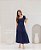 Vestido Itu em Viscose Pipoquinha Azul Valentina Sirrah - Imagem 3