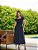 VESTIDO EM CREPE DOBBY MIDI JUAZEIRO (AZUL MARINHO) VALENTINA SIRRAH - Imagem 2