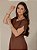 VESTIDO MILOS (MARROM) VALENTINA SIRRAH - Imagem 4