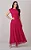 Vestido Longo com Drapeado no Tule Aurora Pink - Tata Martello - Imagem 1