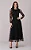 Vestido Maxi Midi em Tule Flocado Tabata Preto - Tata Martello - Imagem 1