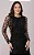 Vestido Maxi Midi em Tule Flocado Tabata Preto - Tata Martello - Imagem 2