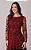 Vestido Maxi Midi em Tule Flocado Tabata Vinho - Tata Martello - Imagem 2