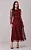 Vestido Maxi Midi em Tule Flocado Tabata Vinho - Tata Martello - Imagem 1