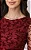 Vestido Maxi Midi em Tule Flocado Tabata Vinho - Tata Martello - Imagem 3