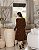 Vestido em crepe Marinque Marrom Animal Print - Valentina Sirrah - Imagem 4