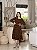 Vestido em crepe Marinque Marrom Animal Print - Valentina Sirrah - Imagem 2
