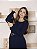 Vestido em Flow Twill Azul Marinho - Valentina Sirrah - Imagem 3