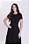 Vestido em Malha Suede Roseli Preto - Hapuk - Imagem 2