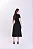 Vestido em Malha Suede Roseli Preto - Hapuk - Imagem 3