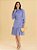 Vestido em Tricoline Verônica Azul - Aline Cerkunvis - Imagem 1