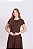 Vestido em Malha de Algodão Sustentável Sandy Marrom - Hapuk - Imagem 2