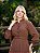 Vestido em Viscolinho Marrom Joice - Fagian - Imagem 2