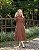 Vestido em Viscolinho Marrom Joice - Fagian - Imagem 1