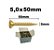 PARAFUSO C/CHATA 5,0X50 10UNI B8 - NEW-FIX - Imagem 1