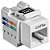 CAIXA KEYSTONE RJ45 - P - Imagem 1