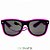 Óculos luminoso Preto com led Rosa GloFX - Imagem 4
