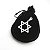 Pingente Estrela 6 Pontas 20mm Folheada Prata Pi117 - Imagem 2