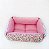 Cama Caminha Pet Cachorro ou Gato 45x35 Rosa - Imagem 1