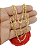 Corrente Masculina 60cm 2mm Cruz Folheado Ouro 18k CR542 - Imagem 3