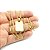 Corrente Masculina 70cm 2mm Placa Folheado Ouro 18k CR431 - Imagem 4
