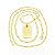 Corrente Masculina 70cm 2mm Placa Folheado Ouro 18k CR431 - Imagem 6