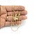 Corrente Feminina 50cm 1mm Bailarina Folheado Ouro 18k CR214 - Imagem 2
