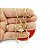 Corrente Feminina 40/45cm 1mm Bailarina Folheado Ouro CR214 - Imagem 3