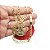 Corrente Masculina 60cm 5mm São Jorge Folheado Ouro CR123 - Imagem 3