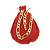 Pulseira Masculina 19cm 6mm Largura Folheada Ouro 18K PL210 - Imagem 1