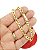 Pulseira Masculina 19cm 6mm Largura Folheada Ouro 18K PL210 - Imagem 3